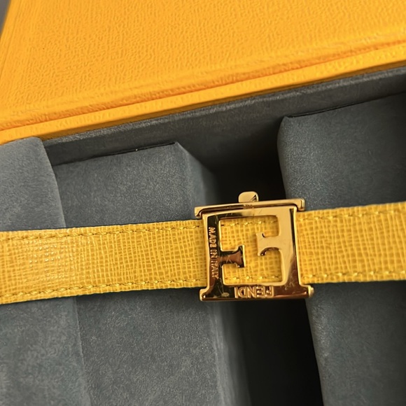 BRAND NEW FENDI BRACCIALE REVERSIBILE VIT.ELITE BICOLORE SMALL - Picture 4 of 7